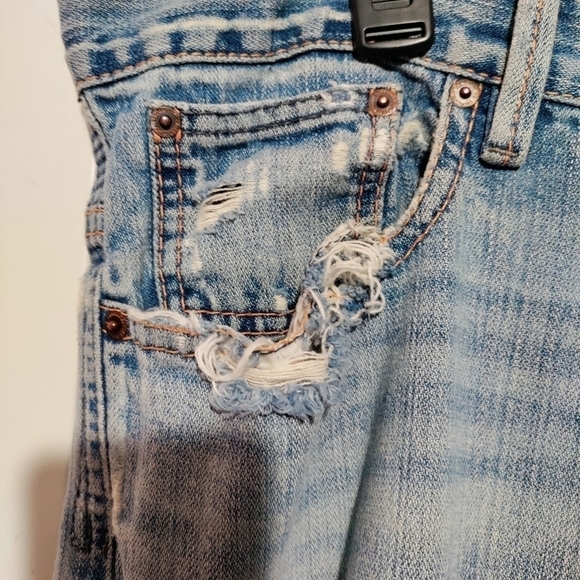 X2 Denim Laboratory #M42 boot cut destructed & distressed jeans mens size 36/34 - Picture 11 of 15